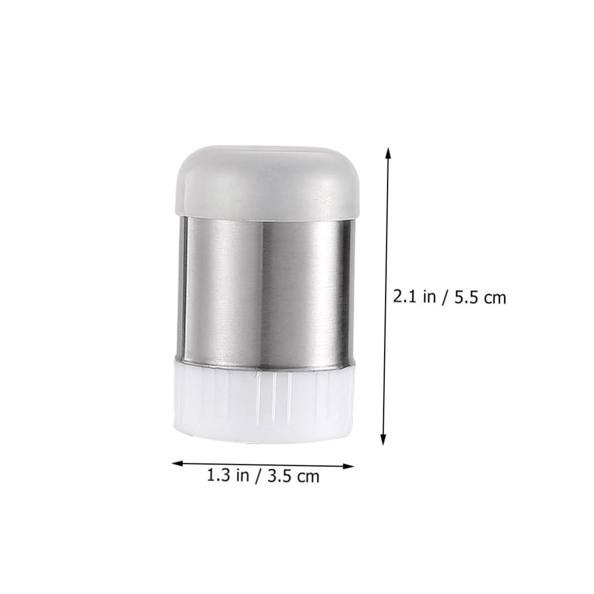 Cabilock Stainless Steel Condiment Bottles 2-piece Set Salt Pepper Easy to Clean Great for Cooking Camping or Restaurant