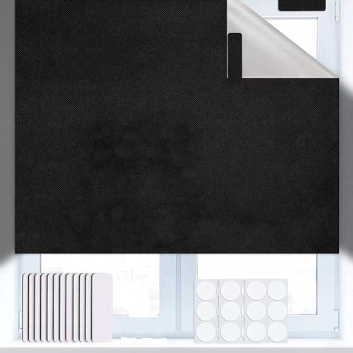 babominimer Cortinas opacas portátiles de tela Oxford 420D para habitación de niños, dormitorio, sala de estar o viajes, fácil de instalar, corte para ajustar, incluye bolsa no tejida y (150 x 300 cm)