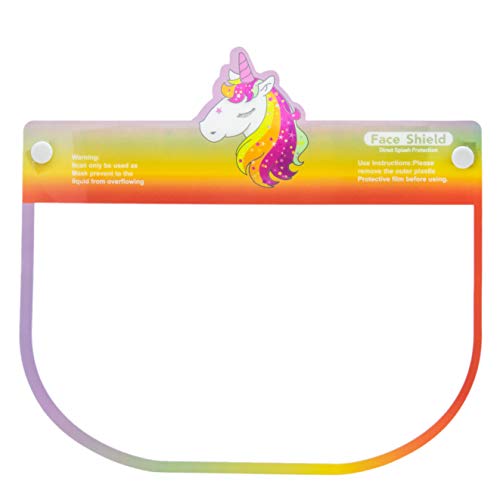 SB Components - Protector de cara completa para niños (plástico, transparente, 5 unidades), color naranja