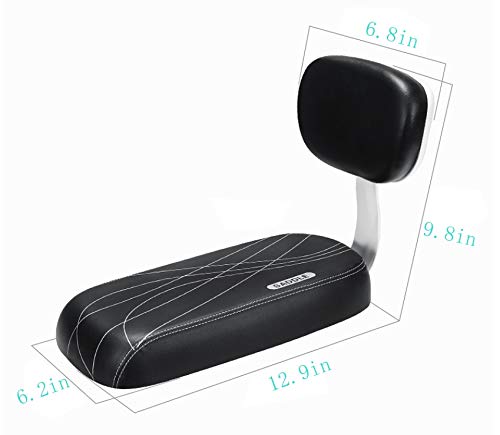 ZBXHJJZW Bike Back Seat Cushion, Bicycle Back Seat Handle, Kid Child Safety Carrier Bicycle Baby Seat and handle Set - Image 4