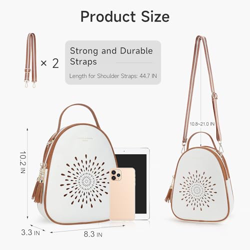 APHISON Small Backpack Purse for Women Cute Mini Backpacks PU Leather Crossbody Shoulder Bags Multifunctional Handbags