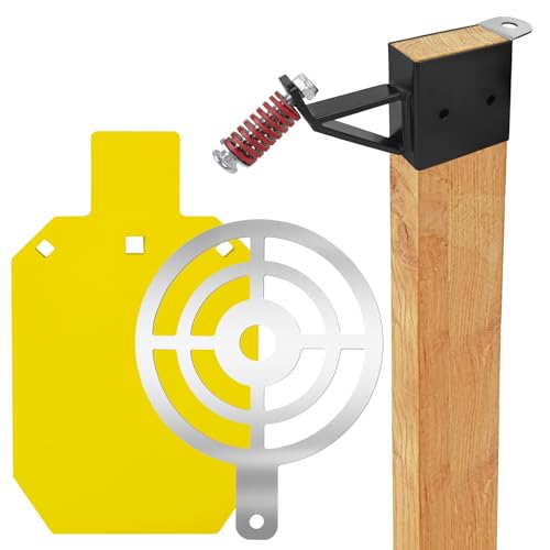 Eydutoi AR500 Steel Target for Shooting with Target Stand,Yellow 1/2