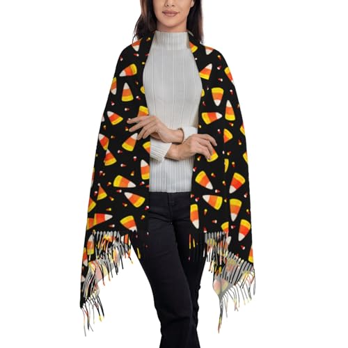Scarfs for Women Halloween Tassel Shawl Wrap Winter Warm Long Wraps Ghost Knitted Scarf Cute Cartoon Ghost 32