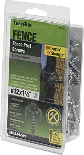 Fas-n-Tite Exterior-Coated Fence Post Screws (#12 x 1-1/2") - 75 Pieces - Thumbnail 6