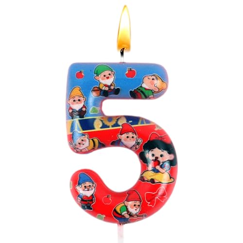 Schneewittche Geburtstagskerzen, Schneewittche Dekorationen, Zahl...