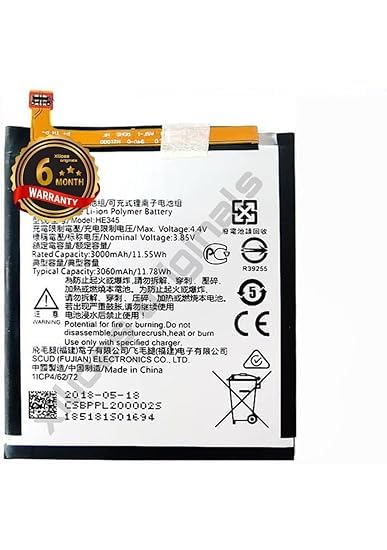 Image of HE345 Battery for Nokia 6 2nd Generation 2018 / TA-1016 / TA-1045 / TA-1068 Battery with 6 Month Warranty**** (V74)
