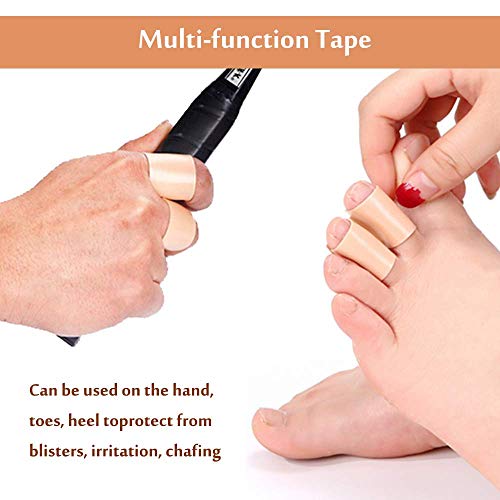 Blister Prevention Tape Heel Protectors Foam Padding Bandages Heel Bandaids for Blisters Prevention Runners Toes Finger Shoes Anti-Blister Cushion High Heel Padded Waterproof First Aid Tape (5M)