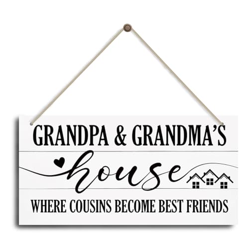 Rustic Decor, Hanging Wood Plaque with Rope, Decorative Wood Wall Plaque, Plaque with Saying for...