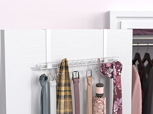 Closetmaid 1217 Over-The-Door Tie And Belt Rack, White #TOP3