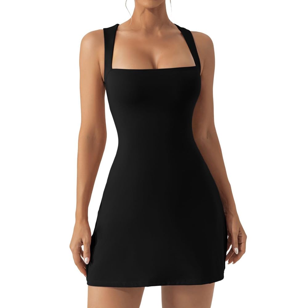 Vestito Donna Sexy Senza Maniche Mini Vestiti Corto Estivo Abito Nero Aderente Bodycon Corto Vestito per Feste Club Ccocktail Discoteca