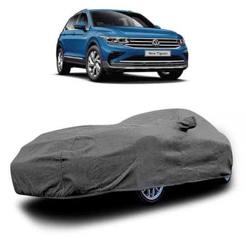 Image of Heavy-Duty Car Cover for Compatible with Volkswagen Tiguan (2009 to 2025 All Models) Deluxe Car Protection Cover - Waterproof & UV-Resistant All-Season Exterior Protection