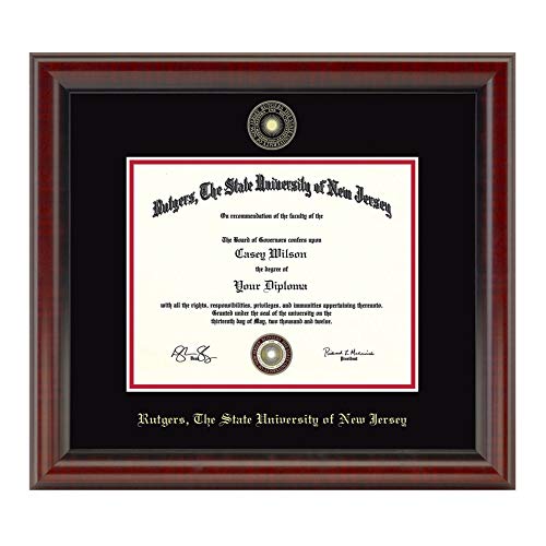 M. LA HART Rutgers University Masters/PhD Diploma Frame, The Fidelitas