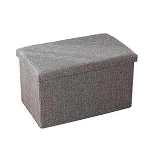 Generisch Klappbarer Ottoman mit Stauraum Grau