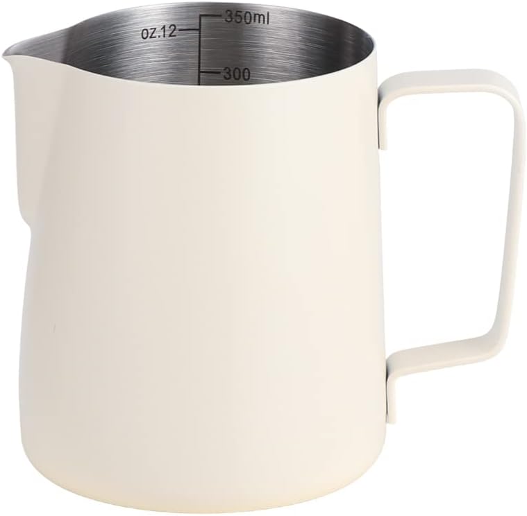Milk Frothing Pitcher,12oz/350ml Frother Cup, 304 Stainless