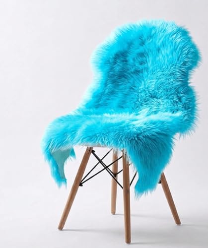 Image of Prokart Soft Faux Fur Fabric Cloth - 60 Inch Wide Pana | Fur Fabric Decorative Cloth for Crafting Soft Toys, Fancy Dress, Baby Photoshoot, Wedding Mandap & Party Decor (Sky Blue, 1 Mtr)