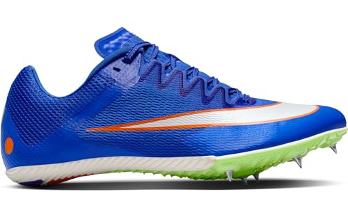 Nike Rival Sprint Track & Field Sprinting Spikes (DC8753-401, Racer Blue/Lime Blast/Safety Orange/White) Size 10 - Image 5