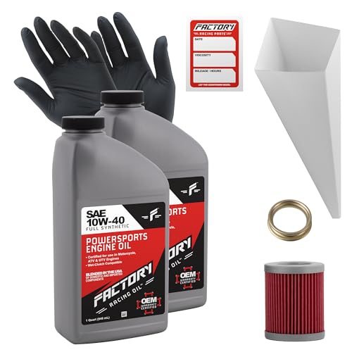 Kit de cambio de aceite 10W-40 sintético Factory Racing