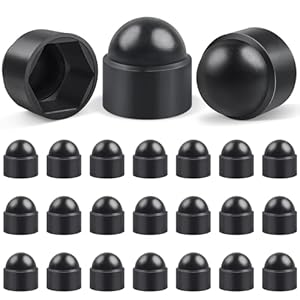 Jeboler Czarne Nakładki na Śruby M10 25szt.