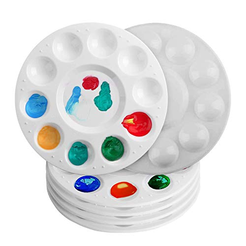 Zalduig Palettesï¼ŒPaint Tray Palettes, 6 Pack, Paint Palette, Paint Pallet, Paint Tray, Palette, Painting Supplies, Painting Palette, Paint Trays for Kids, Plastic Palette, Paint Pallets for Kids