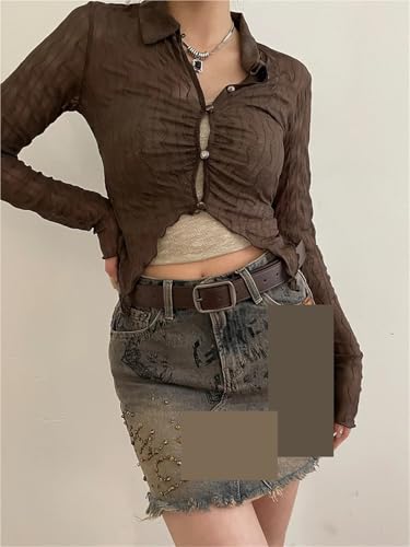 Belt Women's Summer Decorative Jeans Student Coffee Versatile Wide Design Feel Black4