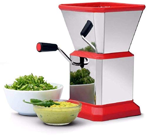 Image of Black Olive Small Chilly Cutter for Kitchen - Multifunction Stainless Steel Vegetable Chopper with Sharp Blade & Handle for Cooking, Chilly & Dry Fruit Cutter Machine for Onion, Ginger & Garlic Paste