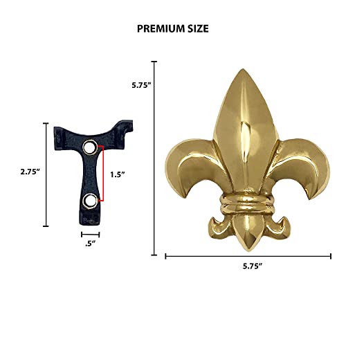 Fleur De Lys Door Knocker (Premium, Brass) #TOP2