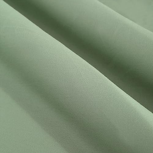 Image of NAKSH Single Bedsheet Cotton 210 TC Plain, Moss Green | 1 Bedsheet for Single Bed (54 x 90 Inch) and 1 Pillow Cover