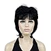 Lydell Short Length Layered Shaggy Full Synthetic Wigs (4 Dark Brown)