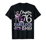 Photo Gallery womens chapter 76 est 1949 76 years old 76th birthday queen maglietta Photo Gallery womens chapter 76 est 1949 76 years old 76th birthday queen maglietta