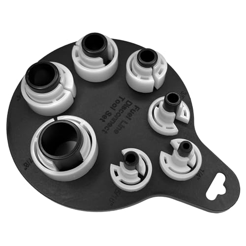 JYIS Air Conditioner & Fuel Line Quick Disconnect Tool Kit, 1/4" to 7/8" 7 SAE Standard Sizes, Plastic Automotive AC Fuel Line Quick Disconnect Tool/Gas Removal Tools for Multiple Vehicle Repairs