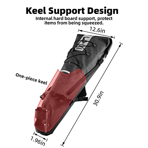 ROCKBROS Bikepacking Bag Waterproof Bike Saddle Bag Large Capacity Bikepacking Seat Bag Road Mountain Bike Seat Bag