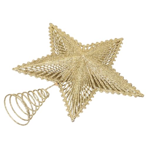 Recopilación de Adornos para la copa del árbol Top 5. 44 Genérico Estrella de Navidad Mini arboles de Navidad Novedad Adornos Oro Christmas Tree árbol navideño árbol de Navidad Topper Estrella Adorno de en la Copa de un árbol Hilo...