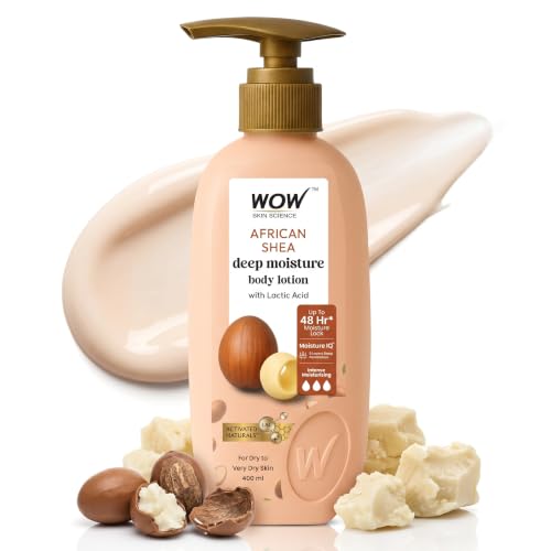 WOW Skin Science Shea Butter With Lactic Acid Body Lotion | Hydra...