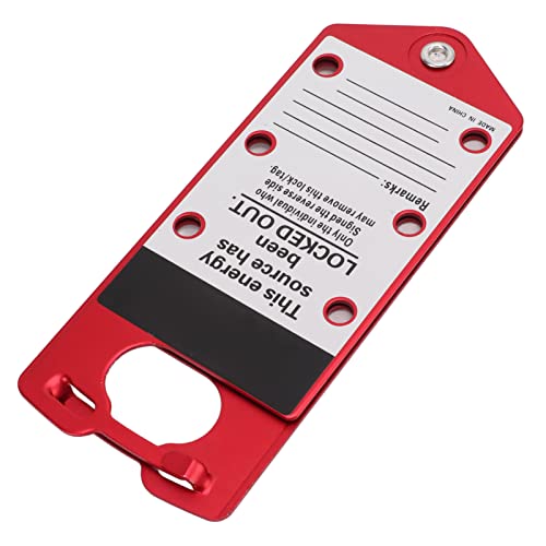 Image of Lockout Tagout Hasp, Reusable Low Density 360 Rotation Writable Safety Lockout Hasps for Building Works for Industrial Equipment for Workshop