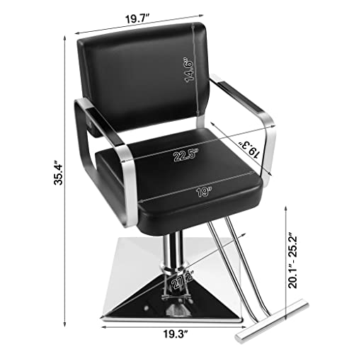 Artist-hand-Barber-ChairsAll-Purpose-Classic-Salon-Chairs-with-Heavy-Duty-Hydraulic-Pump-360-Rolling-Swivel-Spa-Beauty-Equipment-for-Hair-Stylist-Women-Man-Max-Load-330-LbsBlack