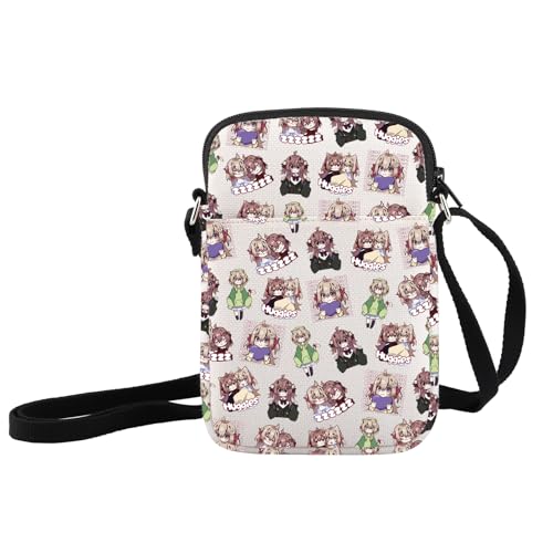 JXGZSO Bolso cruzado inspirado en el anime, regalo para amantes de los dibujos animados, bolsa de hombro con personajes de, Anime, small