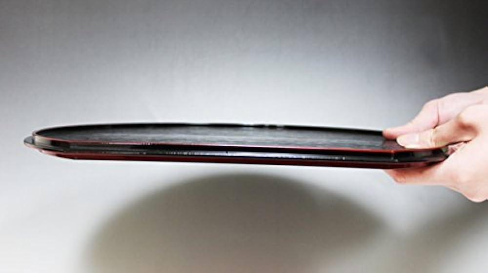 象谷塗　半月膳つきのみ　5枚組 半月膳 36×32cm 漆塗り 天然木 ランチョンマット 5枚セット