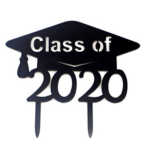 planuuik Félicitations Classe de 2020 Cake Topper Picks for College Graduate High School Graduation Party Decorations Cover