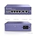 Amcrest 6-Port POE+ Power Over Ethernet Switch with Metal Housing, 4-Ports POE+ 802.3at 65W