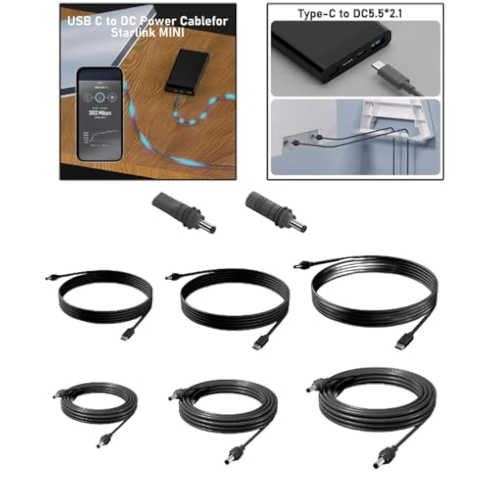 Starlink Mini Waterproof Power Charging Cable