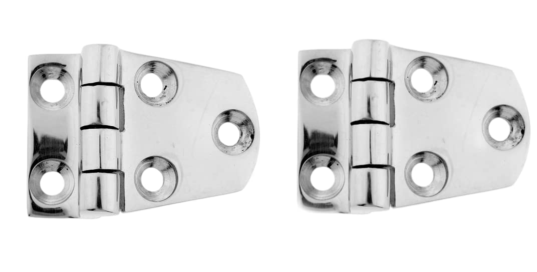 Nvsfzgiyg One Color 2/4Pcs Marine Boat Rv Folding Hatch Locker Door Flush Hinge Strap Hardware Button