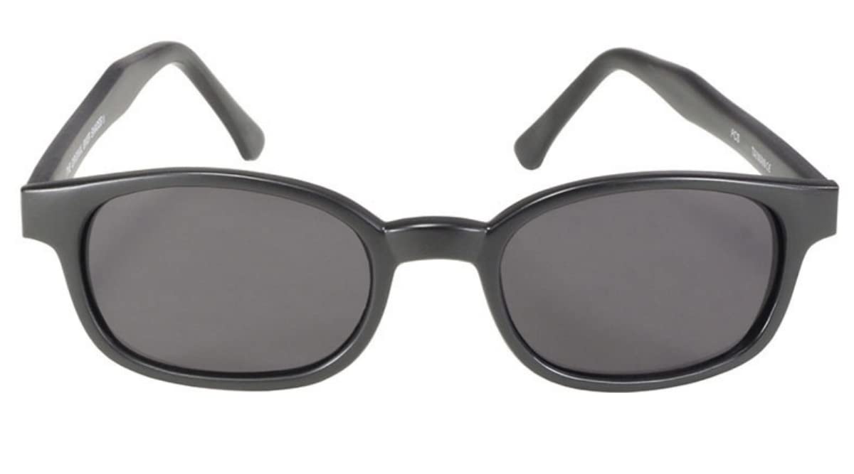 KD's 20019 - Occhiali da sole polarizzati sportivi e motociclisti, da uomo e donna, si adattano sotto casco moto da sci, lenti grigie UV400