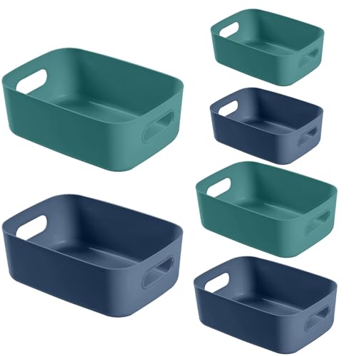 Vivikivi 6 Stück Aufbewahrungsbox Kunststoff, Aufbewahrungsboxen...
