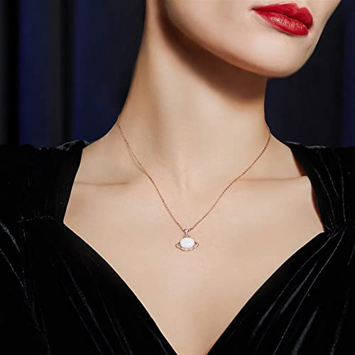 Collier opale pour femme et maman avec chaîne ajustable