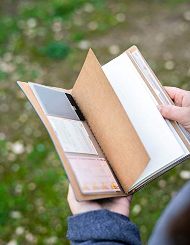 Grupo Erik Travelers Notebook The Little Prince Gifts | Travel Pocket Notebook | Travel Journal For Women | Gifts For Travelers | Cute Small Notebook | 7.3 x 4 Inches | 80 Sheets PU Leather Journal