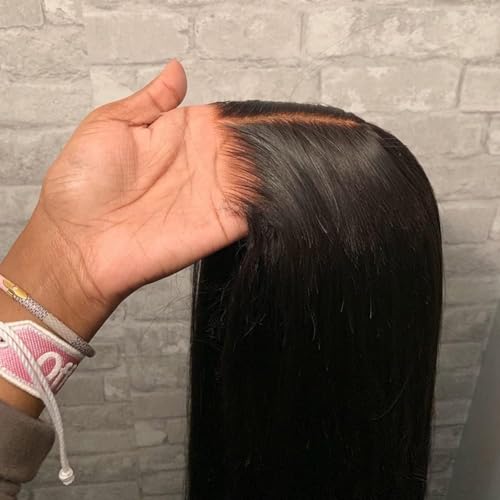 pelucas mujer pelo natural humano, Cabello virgen brasileño con una densidad del 150%, 20 inch glueless wig human hair Ahorra tiempo, ideal para principiantes.