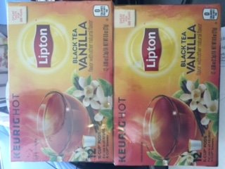 Lipton BLACK TEA VANILLA k-cup 12 cts. (Box of 2)