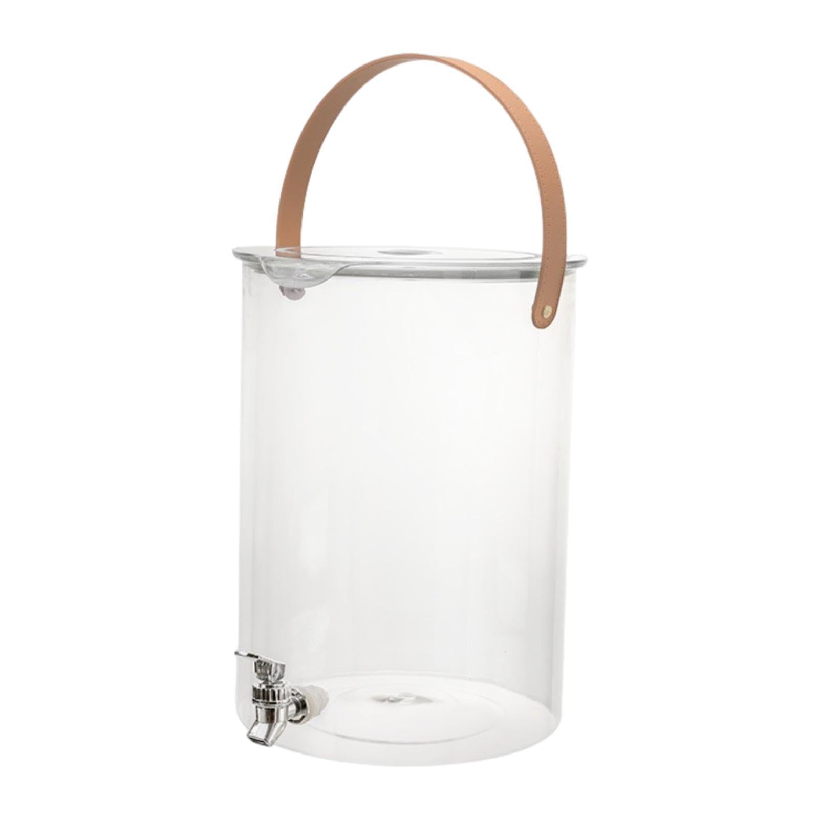Dispensador de Bebidas, Jarra de Bebidas de Gran Capacidad, Hervidor de Agua Fría, Grifo con Filtro, Asa, Apto para, 15.8 litros