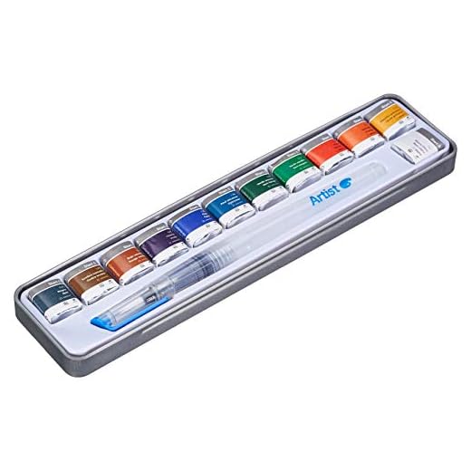 ARTIST 431015700 - Caja con 12 acuarelas y pincel rellenadle