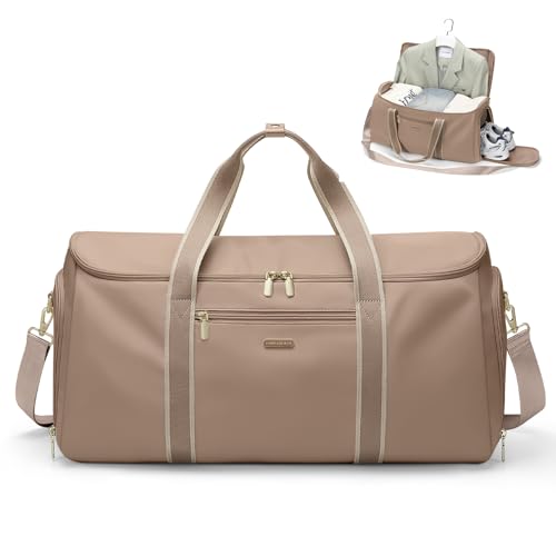 Sac de Voyage Convertible 2 en 1 Sac à Main pour Femme Sac de Vêtements Pliable Sac de Sport pour Les Voyages d'affaires et Les Escapades du Weekend...